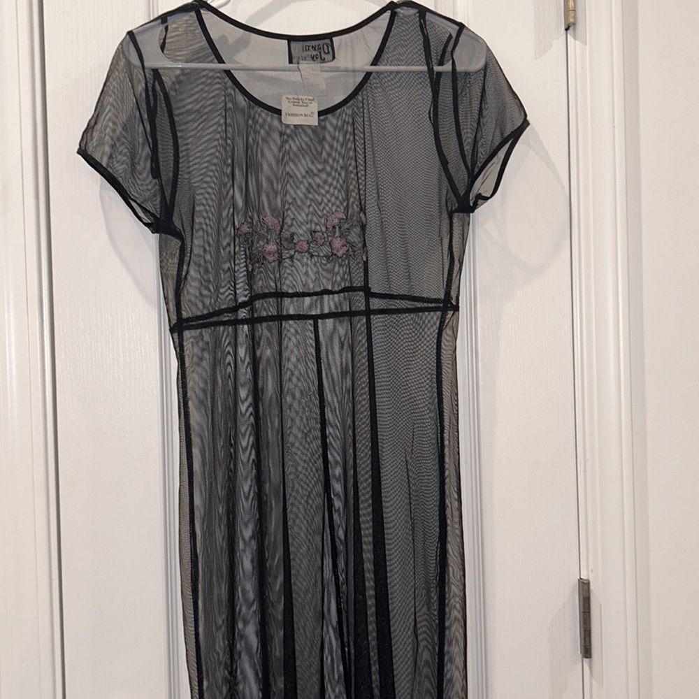 Dawn Joy Fashions Black Cover/Robe, Size 12 - Picture 5 of 8